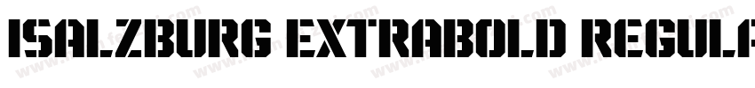 Isalzburg ExtraBold Regular字体转换